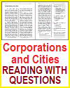 Corporations and Cities Reading with Questions