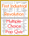First Industrial Revolution Pop Quiz with 33 Multiple-Choice Questions