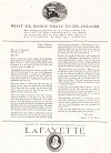 Lafayette Motors Company Ad