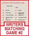 Writers Matching Game #2