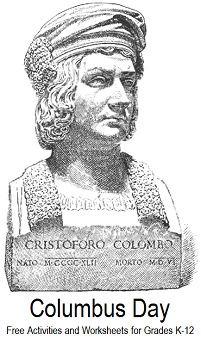 Columbus Day - Free Printables and Activities for K-12 Education