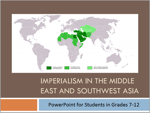 Imperialism in the Middle East and Southwest Asia PowerPoint Presentation for High School World History Students