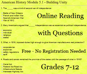 Building Unity Interactive Module for High School United States History
