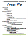 Vietnam War Printable Outline