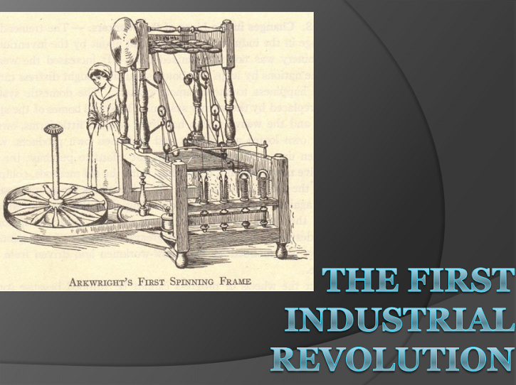 First Industrial Revolution Powerpoint Presentation for High School with Guided Student Notes