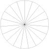 Pie Chart with 19 Equal Sections