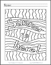 Summer Is Here Abstract Coloring Page