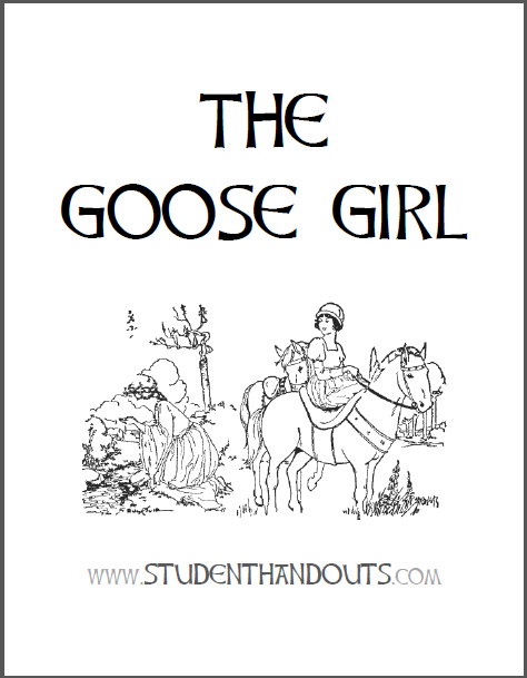"The Goose Girl" Fairy Tale eBook with Worksheets - Free to print (PDF files).