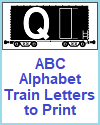 DIY Train Car Letters for Classroom Banners