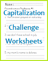 Capitalization Challenge Worksheets