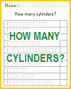 How many cylinders? Counting Worksheet