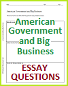 American Government and Big Business Essay Questions