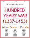 Hundred Years' War Word Search Puzzle