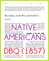 "The Indian: As He Was, and As He Is" (1857) DBQ