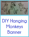 DIY Hanging Monkeys Classroom/Name Banner