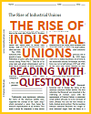 Rise of Industrial Unions Reading with Questions