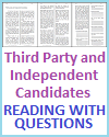 Third Party and Independent Candidates Reading with Questions