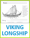 Viking Longship Coloring Page