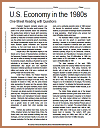 U.S. Economy in the 1980s Reading with Questions