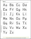 ABCs: Printable Sample Print Alphabet