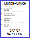 Napoleonic Era Multiple-Choice Quiz; Grades 9-12