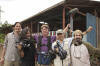 The shooting crew of Crude in the Ecuadorean Amazon. Left to right: Michael Bonfiglio