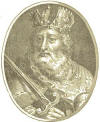 Charlemagne, the first Holy Roman Emperor.