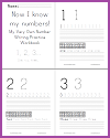1-2-3  Numbers Handrwiting Practice Workbook
