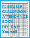 DIY Printable Classroom Attendance Book