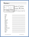 Southern European Countries in ABC Order - Free Printable Geography/ELA Worksheet