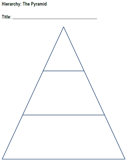 Blank Pyramid Charts - Free to print (PDF files).