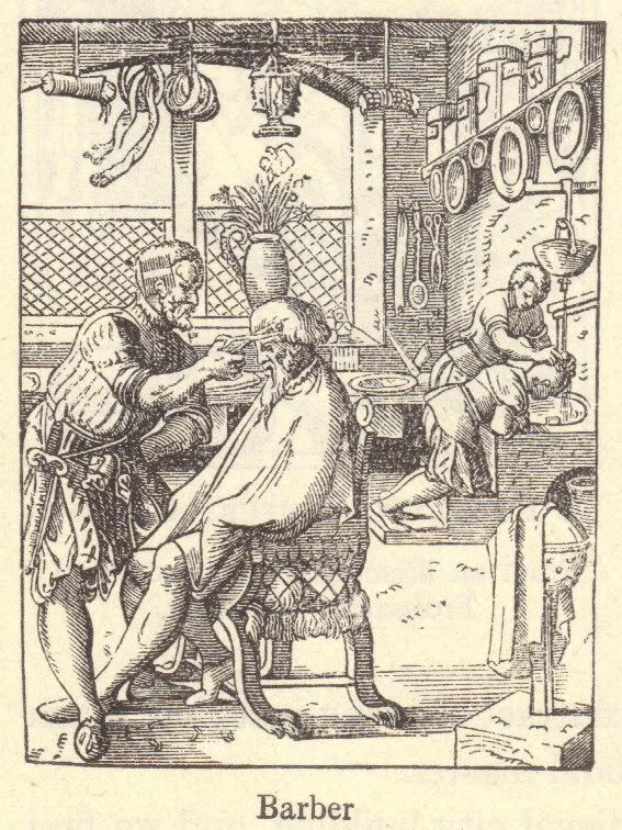 Barber of the Middle Ages