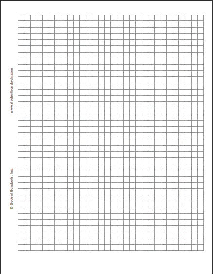 Free Printable Graph Paper - Quarter Inch