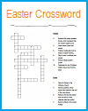 Secular Easter Crossword Puzzle
