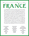 France Word Search Puzzle