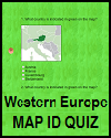 Western Europe Map ID Quiz Game
