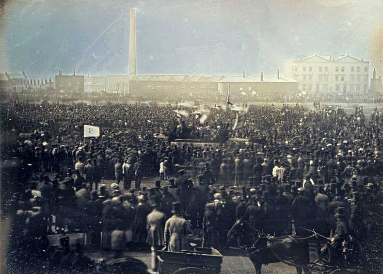 Great Chartist Meeting on April 10, 1848, on Kennington Commons
