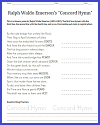 Concord Hymn Poem Unscrambler Worksheet