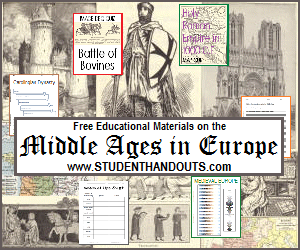 European Middle Ages - Free PowerPoint presentations, outlines, worksheets, and more for K-12 education on medieval Europe.