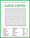 Gupta Empire of India Word Search Puzzle