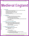 Medieval English History Outline