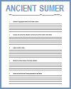 Ancient Sumer Writing Exercises