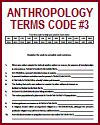 Anthropology Terms Code Puzzle #3
