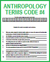 Anthropology Terms Code Puzzle #4