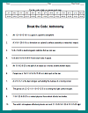 Astronomy Decipher-the-Code Puzzle Worksheet