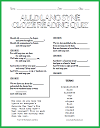 Complete the Lyrics to Auld Lang Syne Worksheet
