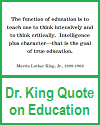 Dr. King Printable Quote on Education