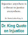 Dr. King Printable Quote on Injustice