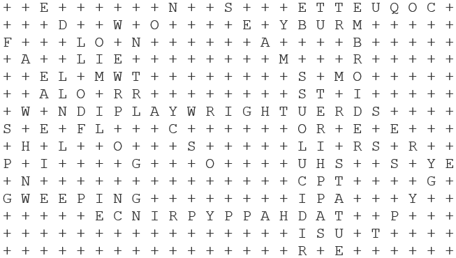 The Happy Prince Word Search Puzzle Answer Key