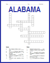 Alabama Crossword Puzzle